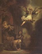 REMBRANDT Harmenszoon van Rijn The Archangel Leaving the Family of Tobias (mk05) oil painting picture wholesale